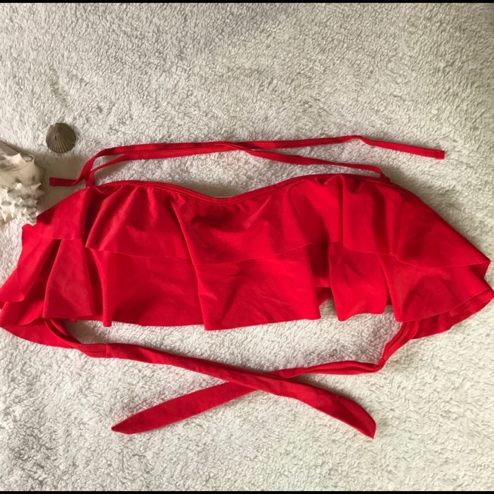 Size XXL Retro Red Swim Top!